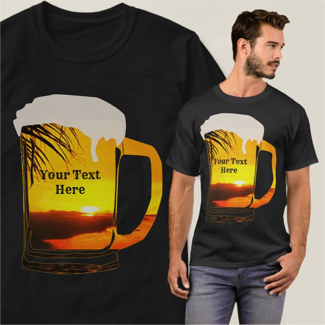 Malecon Sunset & Kall Beer 2441 T Shirt (Skapare uppladdad)