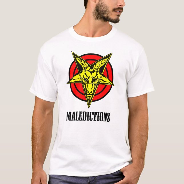 Maledication Manar vit T-shirt (Framsida)