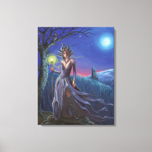 Maleficent konstkanfas som sovar canvastryck
