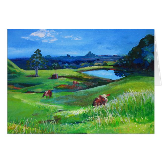 Maleny Views Hälsningskort (Framsidan Horizontal)