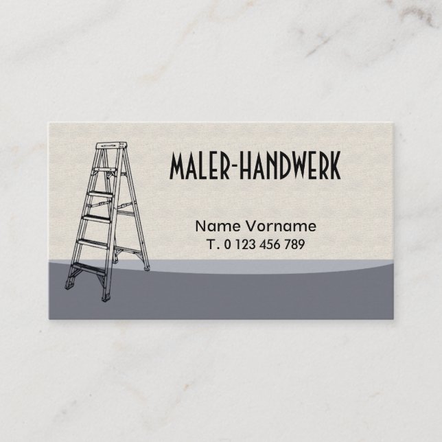 maler-handwerk visitkort (Framsida)