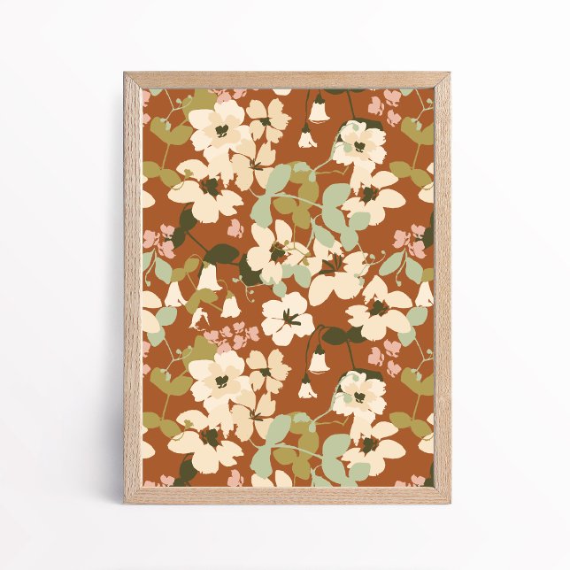 Målerisk blåsippa anemone botanisk affischkonst poster (Skapare uppladdad)