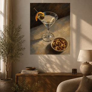Målerisk Martini Cocktail  Poster
