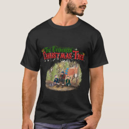 Males Evergreen Christmas Tree shirt  T Shirt