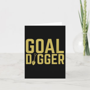 Målets digger Funny Sales Team Motivational Kort