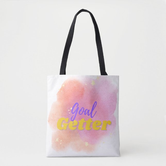 Målets gement Motivation Tote Bag - 1 Tygkasse (Framsida)