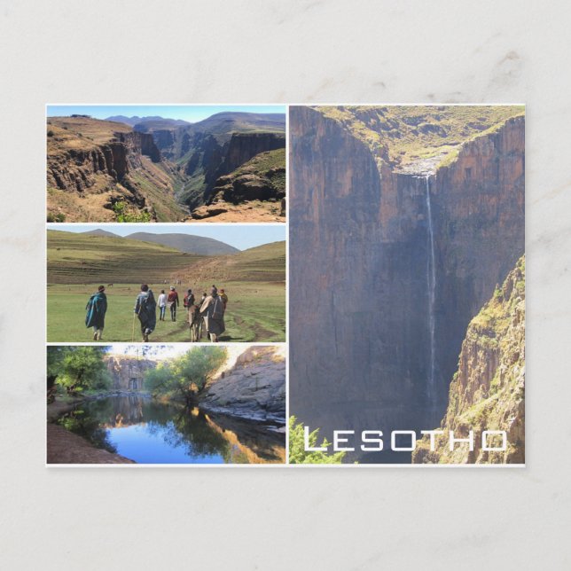 maletsunyane semonkong vykort (Framsida)