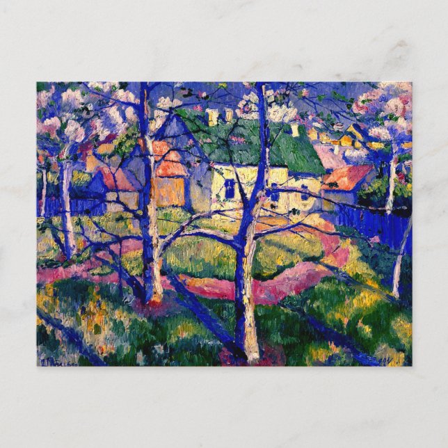 Malevich - Äpple Träd i Blommar Vykort (Framsida)