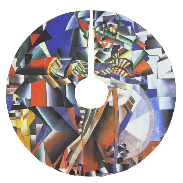 Malevich Kazimir The Knifegrinder Julgransmatta Borstad Polyester (Framsidan)