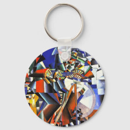 Malevich Kazimir The Knifegrinder Nyckelring