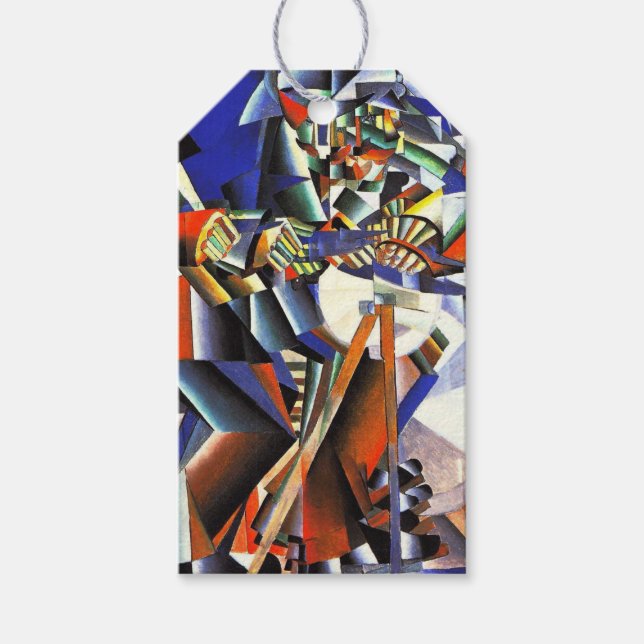 Malevich Kazimir The Knifegrinder Presentetikett (Framsidan)