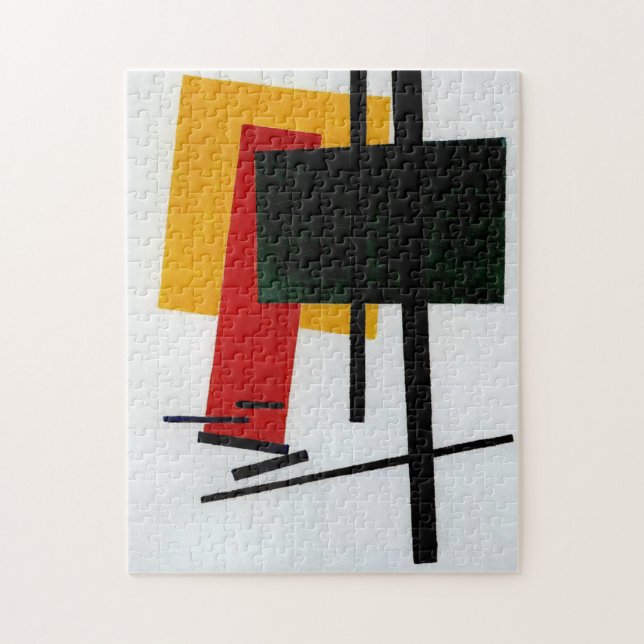 Malevich - Suprematism 1915, berömd abstrakt art Pussel (Vertikal)