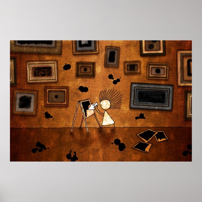 Malevich - svart kvadrat poster (Framsidan)