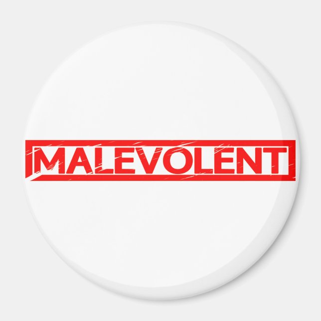 Malevolent Frimärke Magnet (Framsidan)