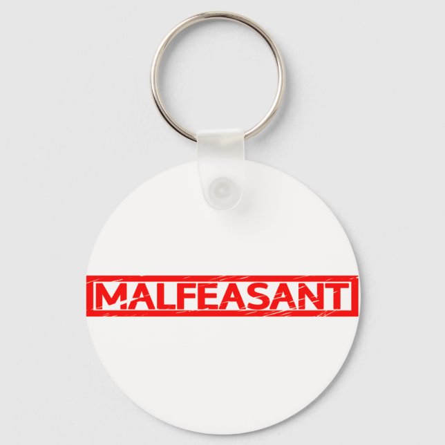 Malfeasant Frimärke Nyckelring (Framsida)