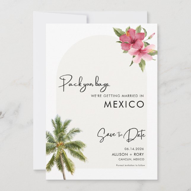 Målfoto för persikor Bröllop Spara Datumet (Framsida)