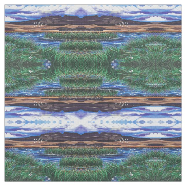 Malheur Bird Refuge Fabric Tyg (Provkarta)