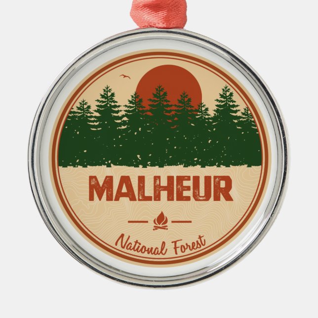 Malheur National Forest Julgransprydnad Metall (Framsidan)