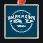 Malheur River Oregon Kayaking Julgransprydnad Metall<br><div class="desc">Floden Malheur,  floden stigning i jordgubbsberget på de södra sluttningarna av de blå bergen i Malheur National Forest,  Oregon,  Förenta staterna. Den flyter sydost,  nord och nordost för att gå med ormfloden vid Ontario på delstatslinjen Idaho</div>