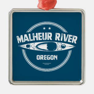 Malheur River Oregon Kayaking Julgransprydnad Metall