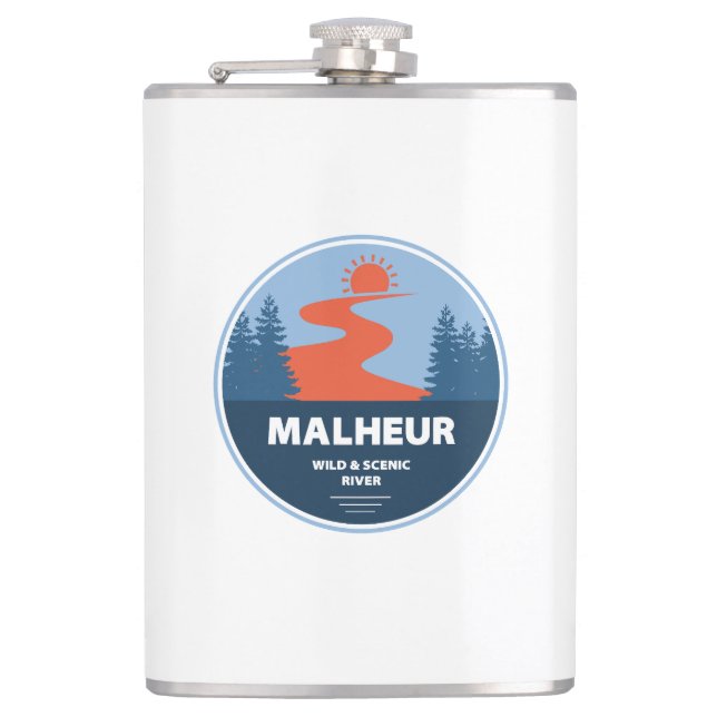 Malheur-Vilden och floden Oregon Fickplunta (Framsidan)