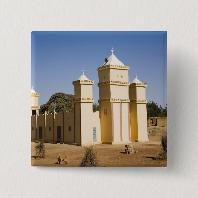 Mali, Bamako. Moské, Bamako-Djenne-vägen Knapp (Framsida)