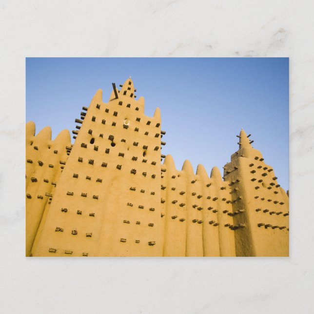 Mali, Djenne. Grand Mosque Vykort (Framsida)