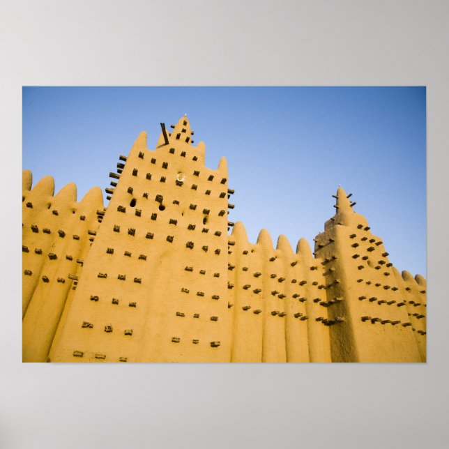 Mali, Djenne. Stora moskén Poster (Framsidan)