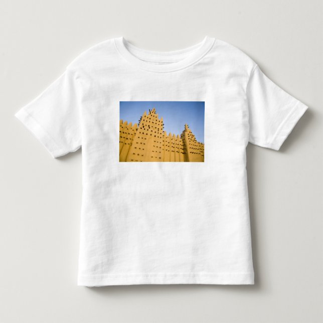 Mali, Djenne. Stora moskén T-shirt (Framsida)