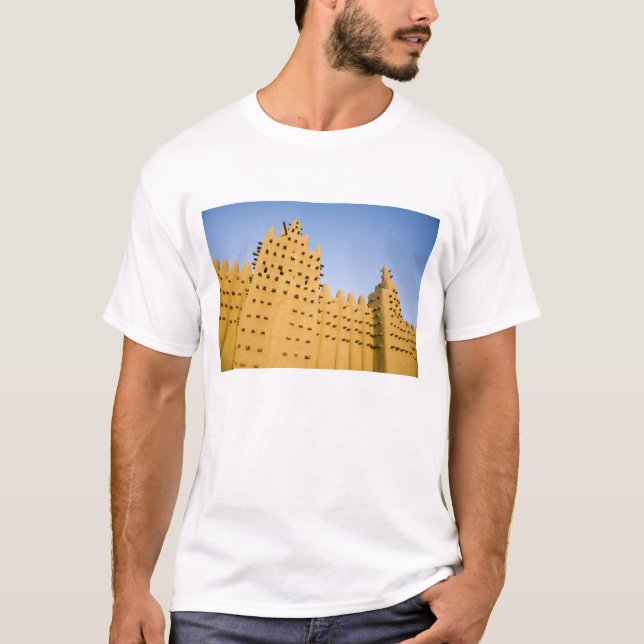 Mali, Djenne. Stora moskén T Shirt (Framsida)