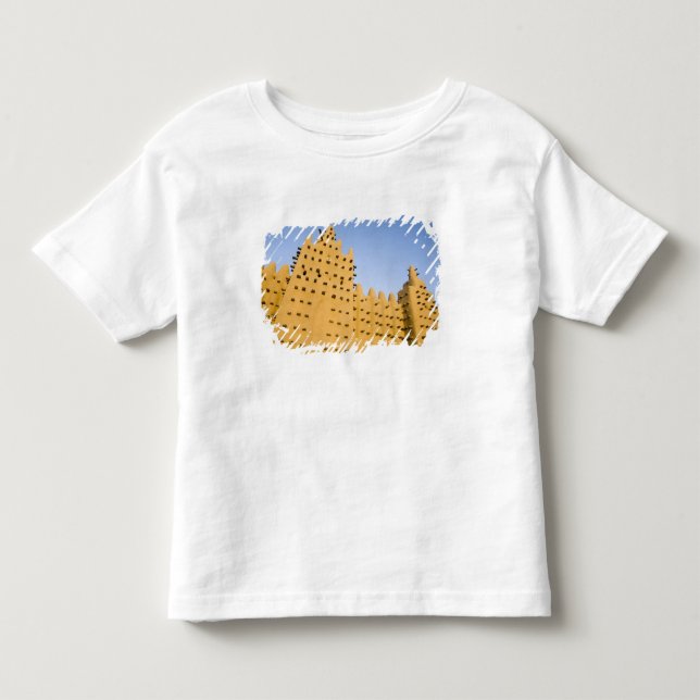Mali, Djenne. Stora moskén T Shirt (Framsida)