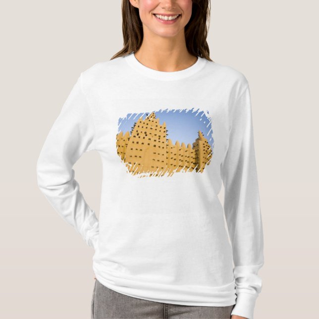 Mali, Djenne. Stora moskén Tee Shirt (Framsida)