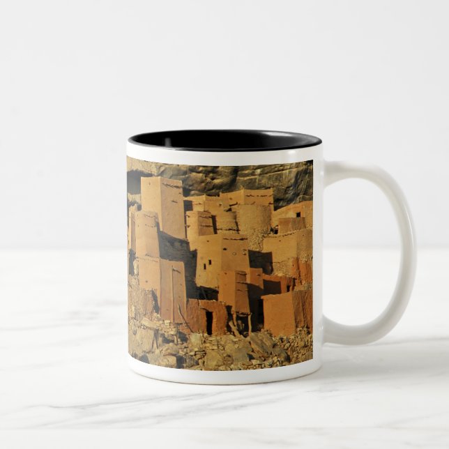 MALI, Dogonland. Traditionell Tellem malisk Två-Tonad Mugg (Höger)