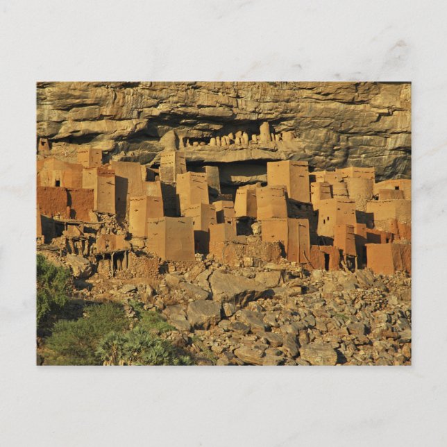 MALI, Dogonland. Traditionell Tellem malisk Vykort (Framsida)