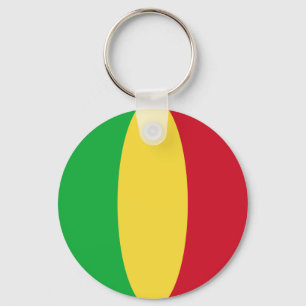 Mali Fisheye Flagga Keychain Nyckelring