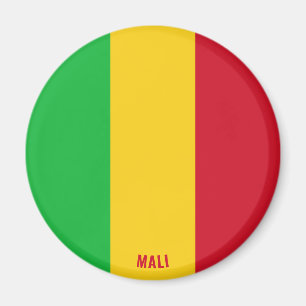 Mali Flagga Charming Patriotic Magnet
