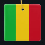Mali Flagga Julgransprydnad Keramik<br><div class="desc">Anpassade World Flagga Products ( i världen) - Lägg gärna till din egen text.</div>