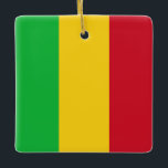 Mali Flagga Julgransprydnad Keramik<br><div class="desc">Anpassade World Flagga Products ( i världen) - Lägg gärna till din egen text.</div>
