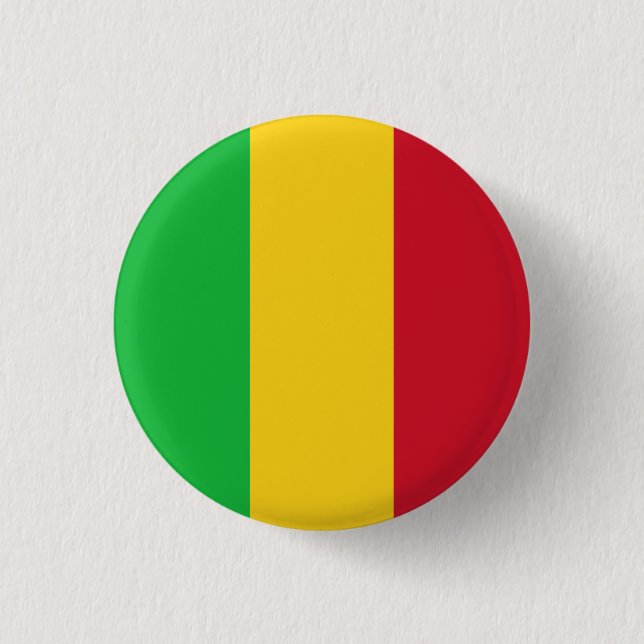 Mali Flagga Knapp (Framsida)