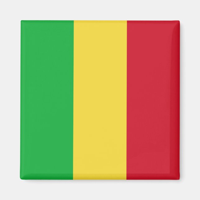 Mali Flagga Magnet (Framsidan)