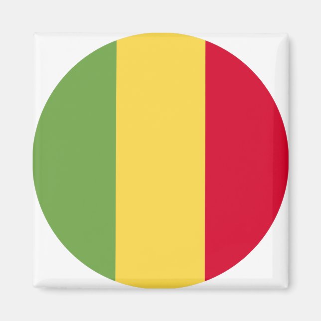Mali Flagga Magnet (Framsidan)