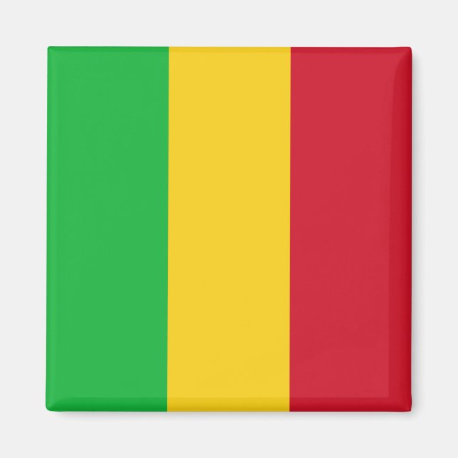 Mali Flagga Magnet (Framsidan)