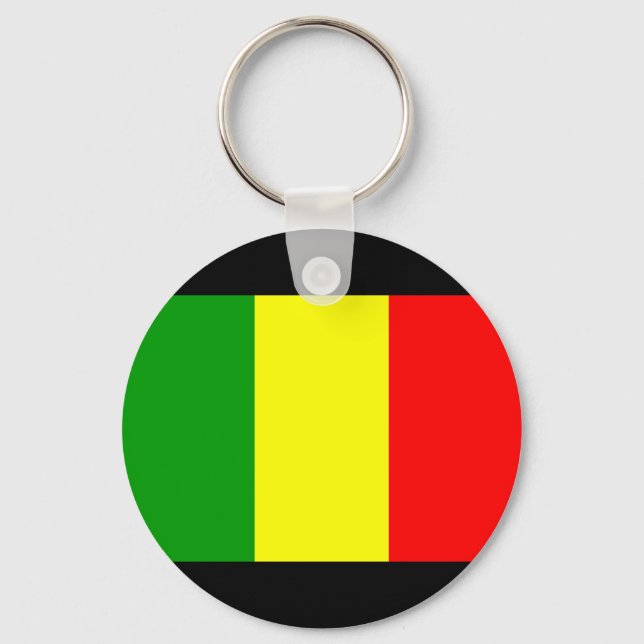 Mali Flagga Nyckelring (Framsida)