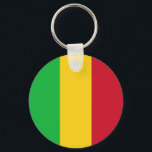 Mali Flagga Nyckelring<br><div class="desc">Patriotic flagga av Mali.</div>