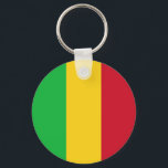 Mali Flagga Nyckelring<br><div class="desc">Patriotic flagga av Mali.</div>