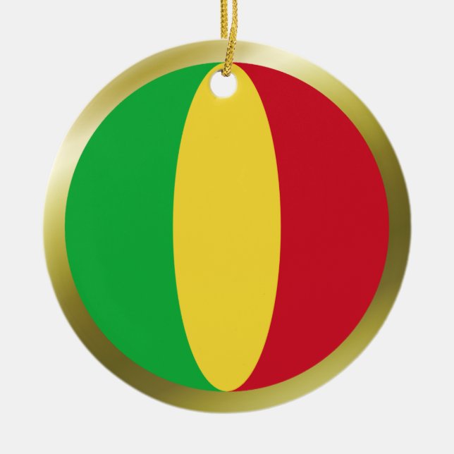 Mali Flagga Ornament (Framsidan)