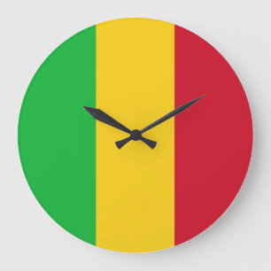 Mali Flagga Stor Klocka