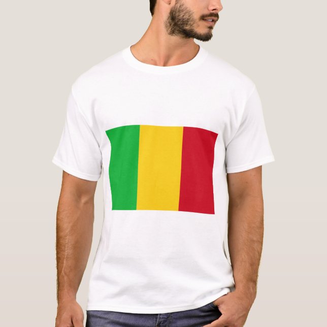 Mali Flagga T Shirt (Framsida)