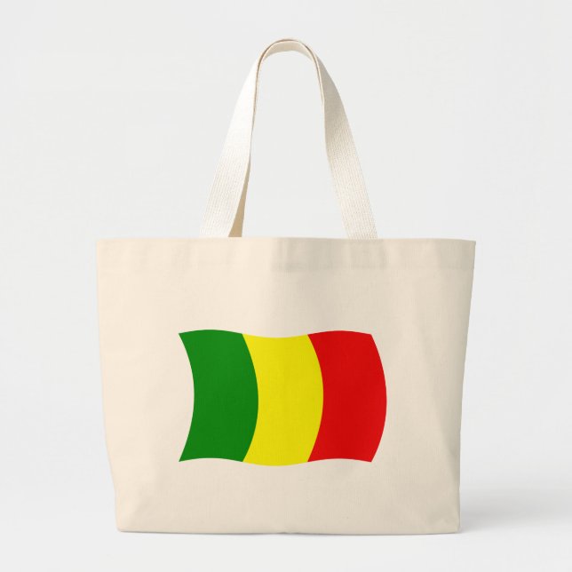 Mali Flagga Tote Bag Jumbo Tygkasse (Framsidan)