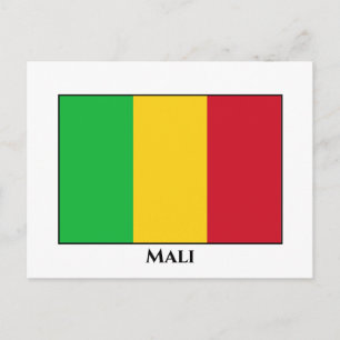 Mali Flagga Vykort
